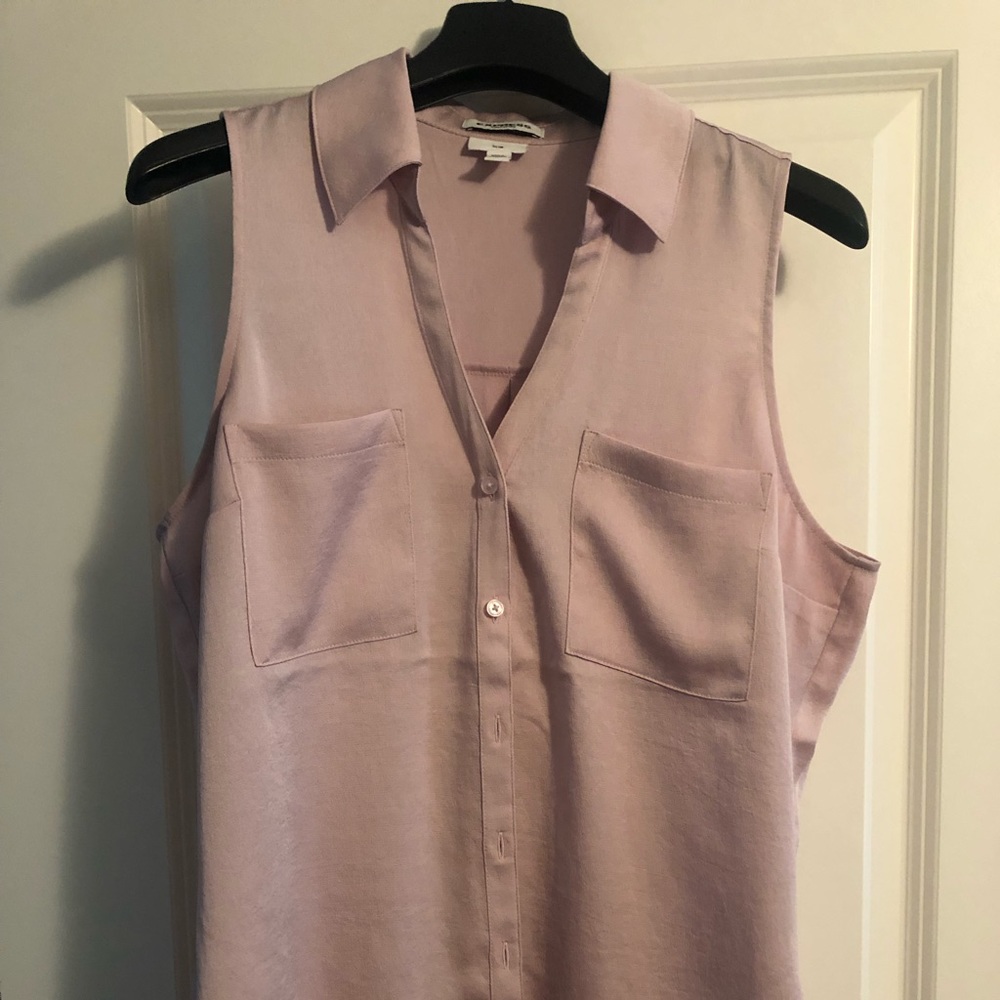 Express Portofino slim fit medium rose pink